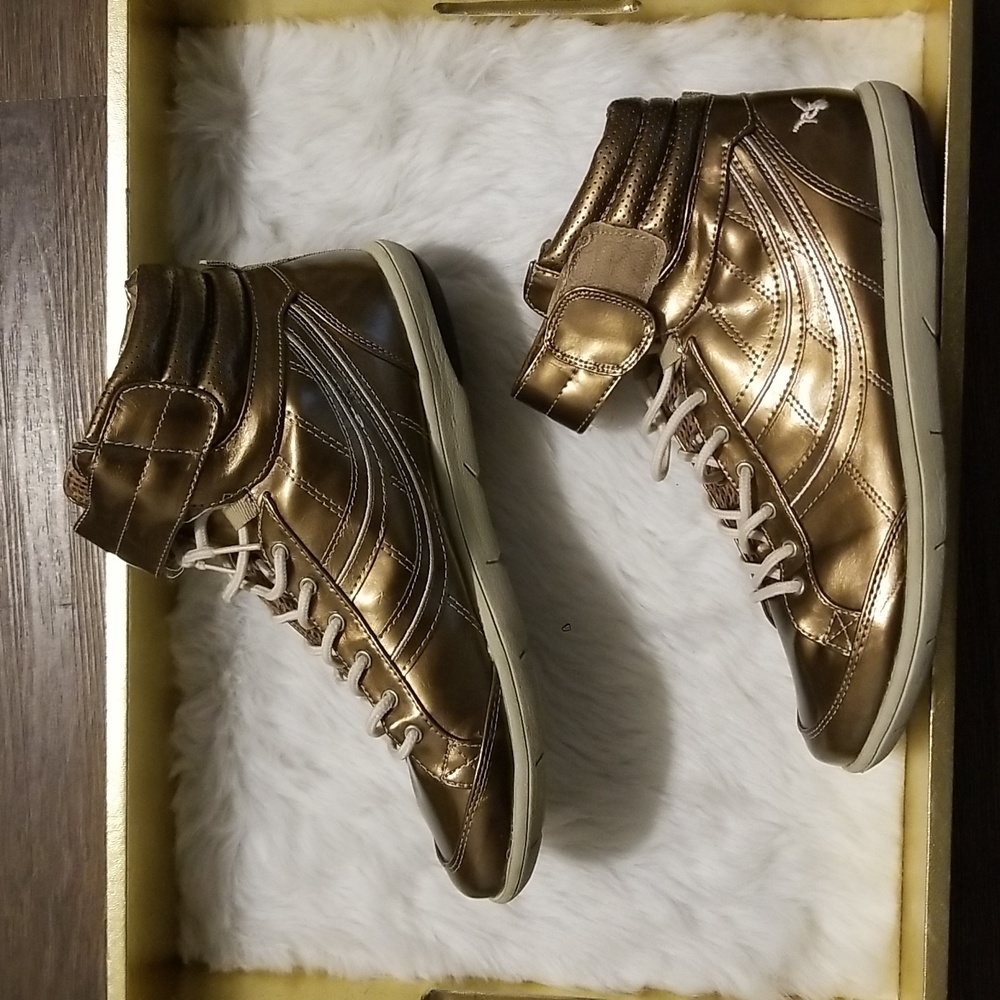 Chinese Laundry Bronze Sneakers Size 10 - Picture 2 of 6